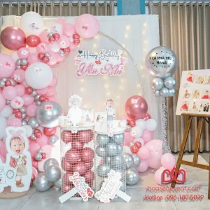 Trang trí thôi nôi bé gái