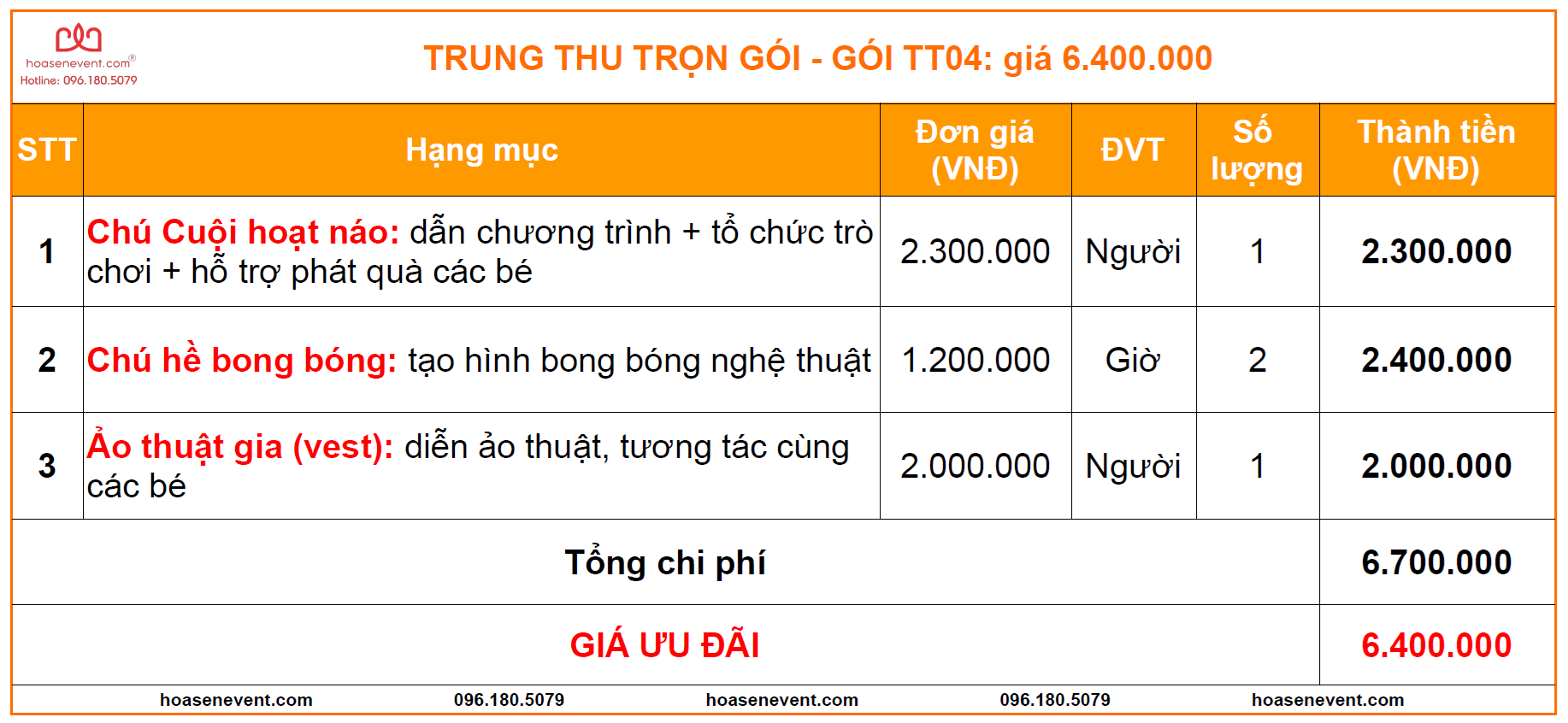 Gói trung thu số 3