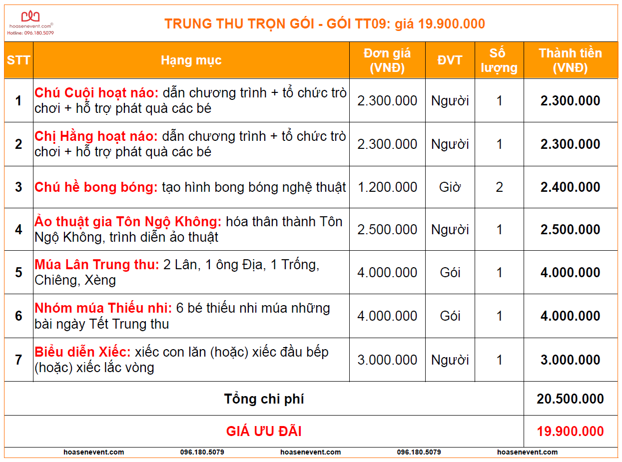 Tổ chức Trung thu chuyên nghiệp Tổ chức Trung thu chuyên nghiệp
