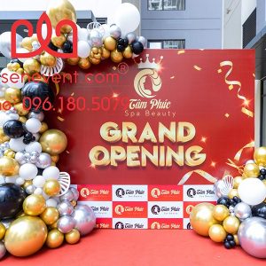 Trang trí backdrop khai trương