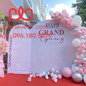 Trang trí backdrop khai trương