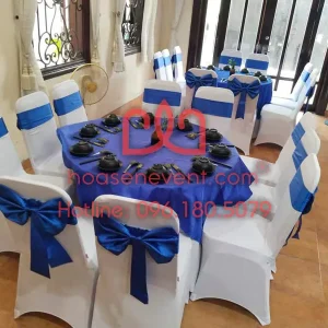 bàn tròn khi thuê tại Hoasenevent