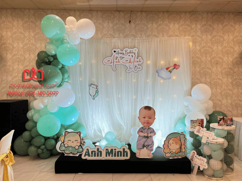 Set trang trí thôi nôi bé trai dễ thương