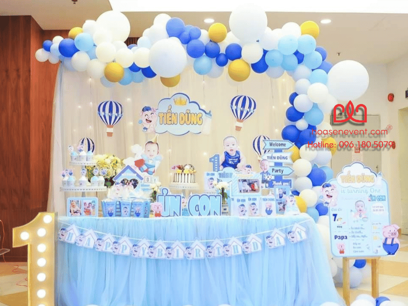 Trang trí thôi nôi bé trai