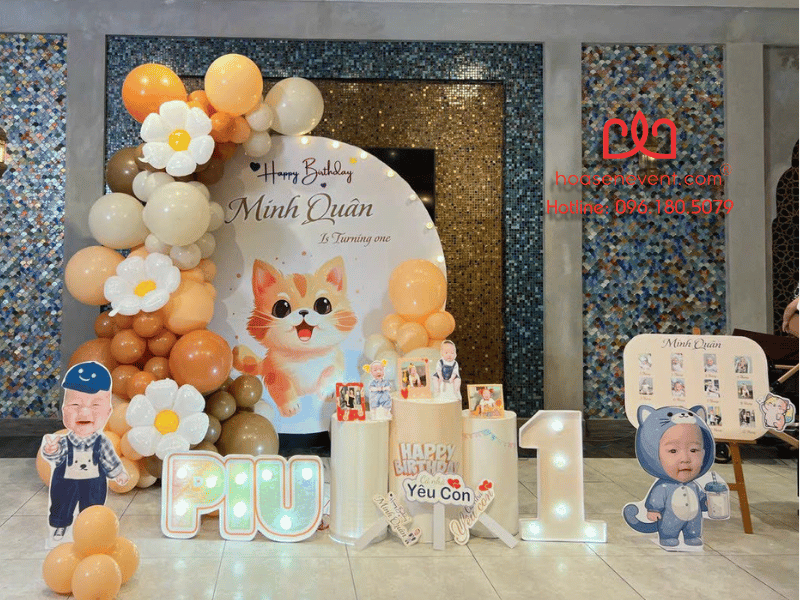 Mẫu trang trí thôi nôi tuổi Mèo Mẫu trang trí thôi nôi tuổi Mèo