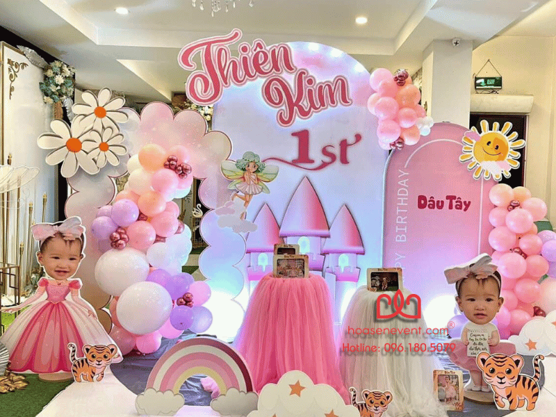 Decor thôi nôi dễ thương cho bé Decor thôi nôi Bé làm công chúa