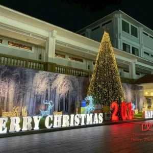 Cây thông Noel đèn led lấp lánh