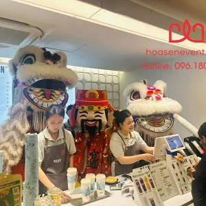 Múa lân khai trương - xông đất tài lộc