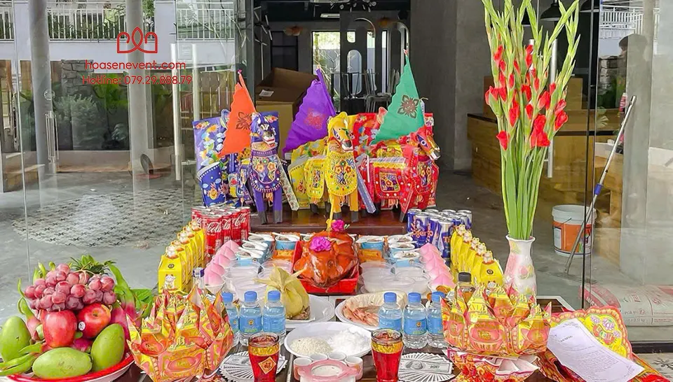 Dịch vụ mâm cúng khai trương/khởi công