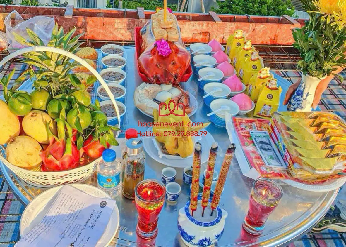 Cho thuê mâm cúng khai trương/ khởi công