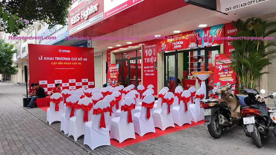 Hoa Sen Event cung cấp bàn ghế sự kiện chất lượng cao tại quận 5.